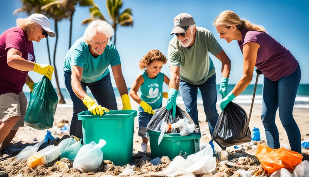 get involved in beach clean-ups